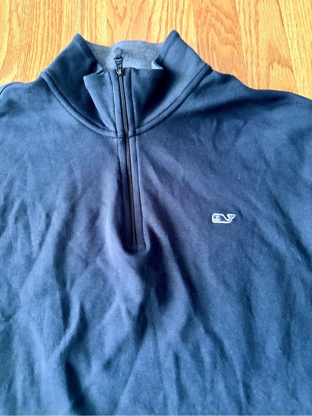 Vineyard Vines Men's Black Half-Zip Sweater - Picture 2 of 7